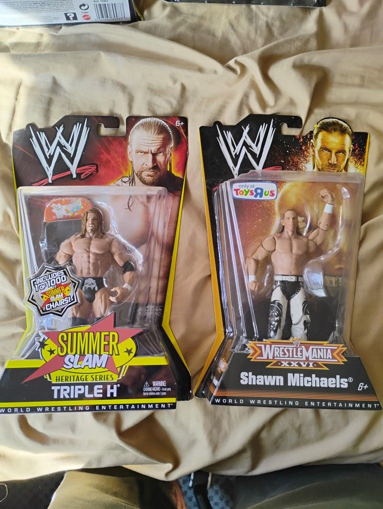 WWE SummerSlam & WrestleMania XXVI Figures Triple H/Shawn Michaels New!!!