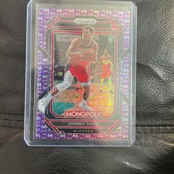 Johnny Davis Monopoly Prizm Card 24/50 Ssp