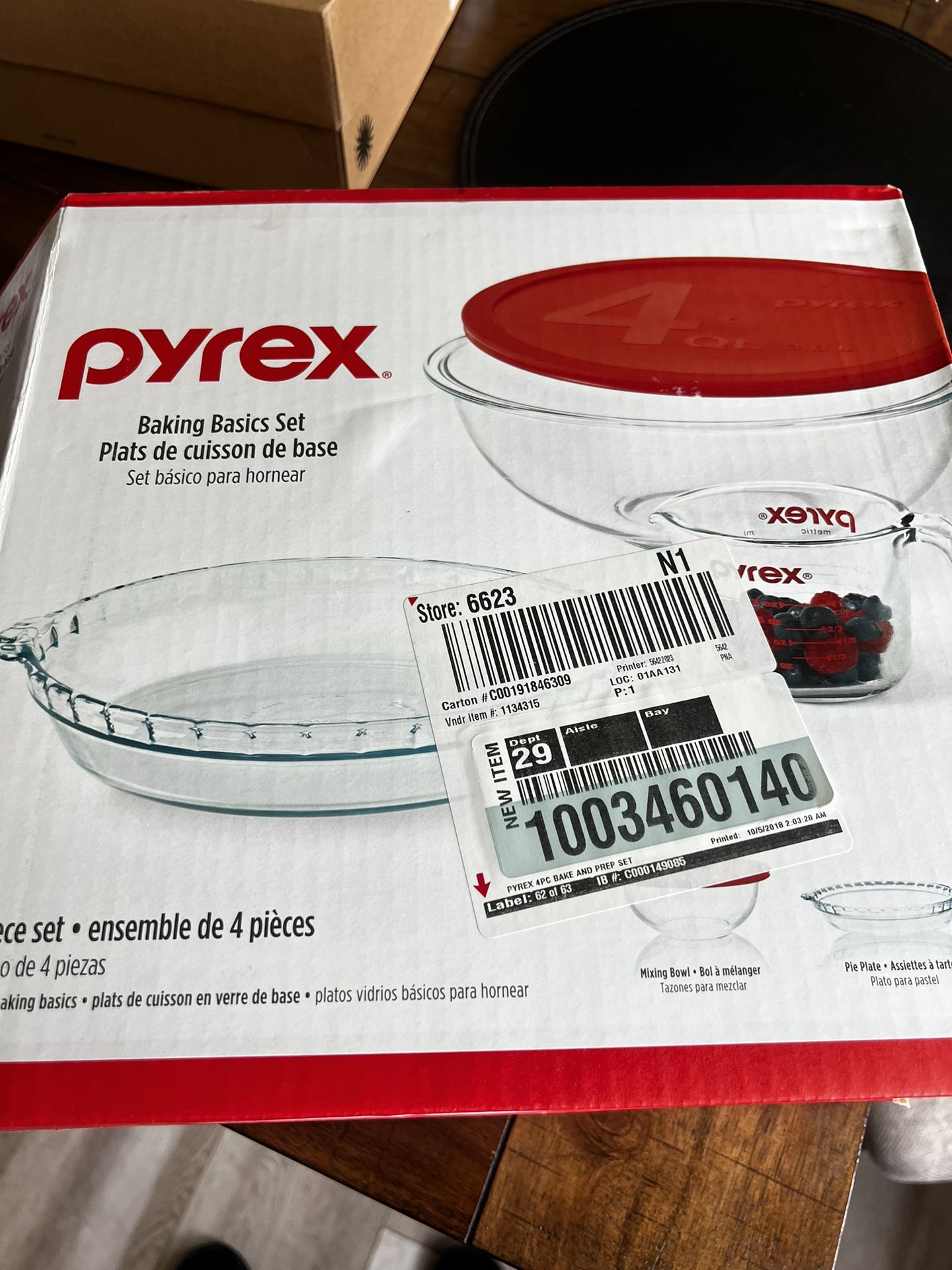 Pyrex Baking 4 Piece Set 