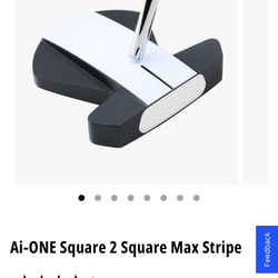 Like New Odyssey Ai-ONE Square 2 Square Max Stripe Putter