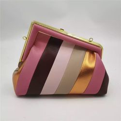 Fendi Quality Multicolored Leather Bag With Belt 