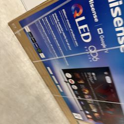 HISENSE 75” QLED SMART GOOGLE TV NEW IN BOX SEALED! 