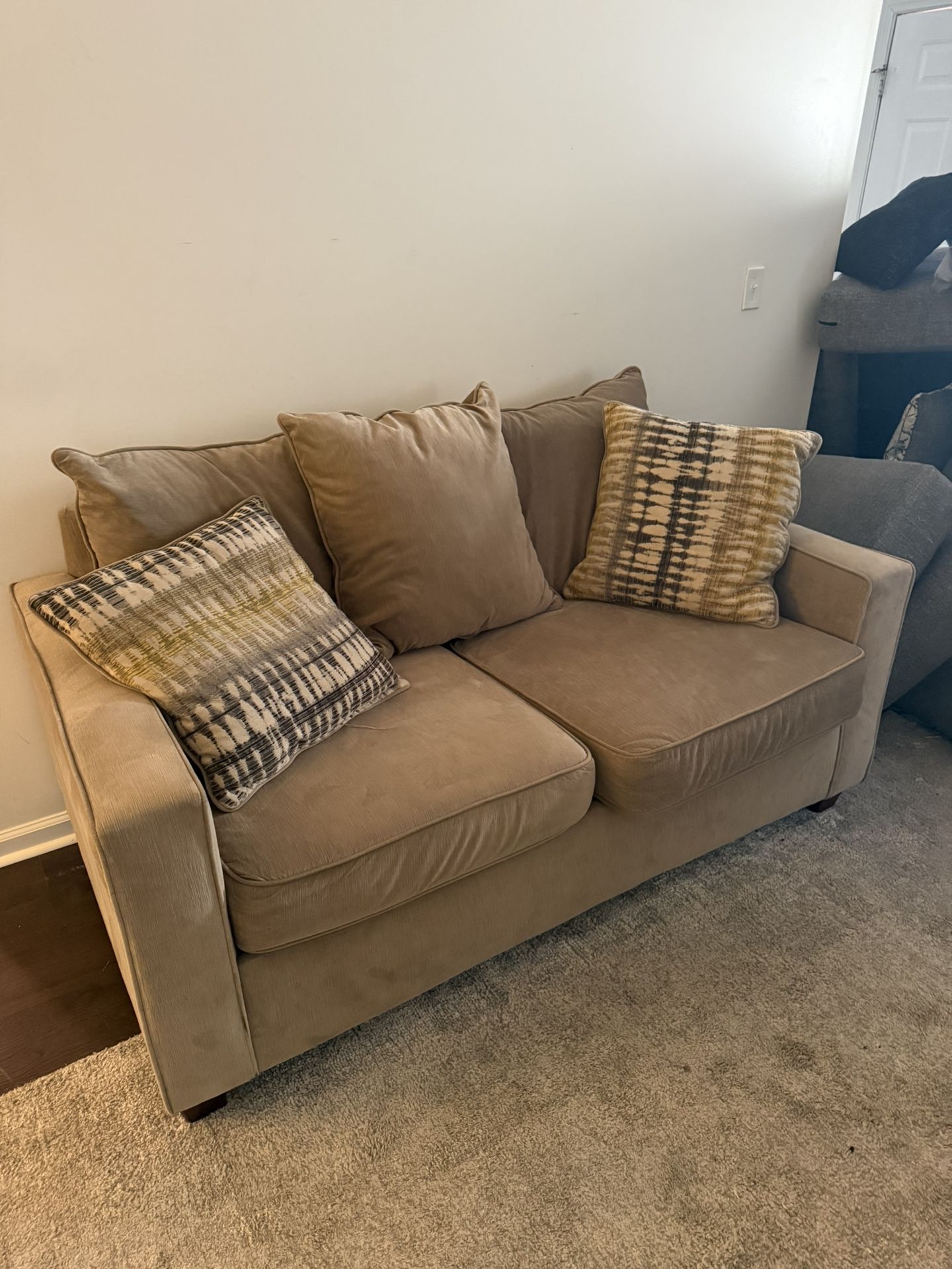 Classic Beige Sofa Duo – Comfort & Style Combined