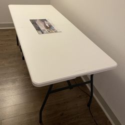 Table, Fold In Half, 6 Foot Mainstays 