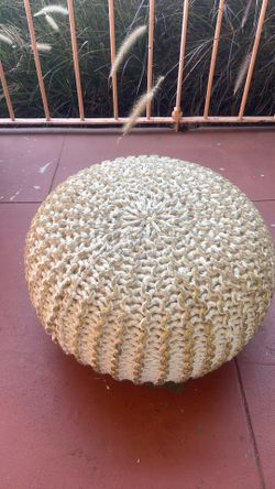 Twisted Metallic Foil Printed Poufs (6)