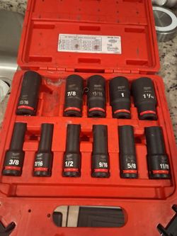 Milwaukee sockets set one missing make an offer