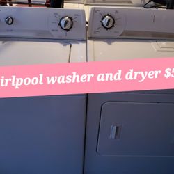 Whirlpool Washer And Dryer 