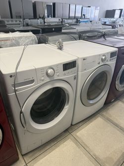 LG Front Load Washer And Electric Dryer Set
