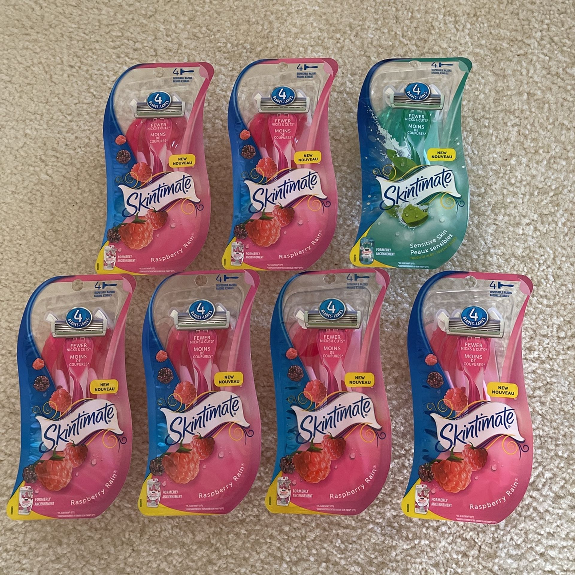 Skintimate Vanilla Sugar Disposable Razors, 4 Ct , (7) For$20