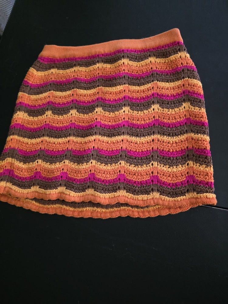 70s Style Crotchet Skirt