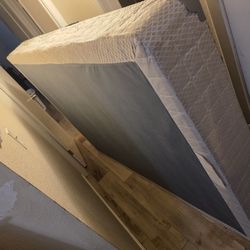 Headboard, Rails/frame, Box Spring. ( No Mattress)