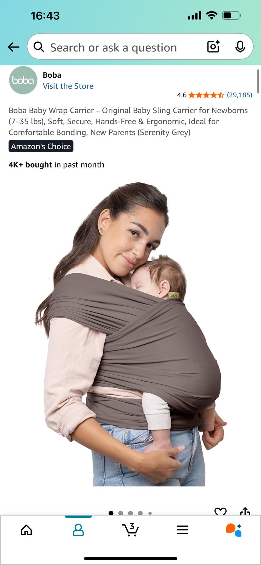 Boba Baby Wrap Carrier 