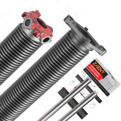 New ZhenT Garage Door Torsion Springs 1.75’’(Pair) with Non-Slip Winding Bars, Coated Torsion Springs with a Minimum of 18,000 Cycles (0.225X1.75''X27