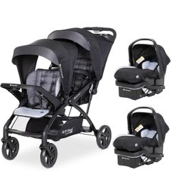 BabyTrend Double Stroller And Carseats