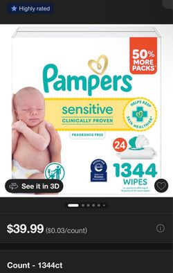 Pampers Wipes Sensitive