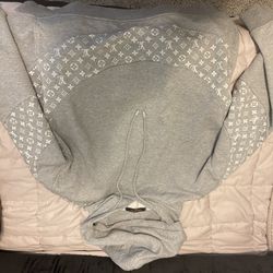 Louis Vuitton LV Monogram Circle Cut Grey Hoodie