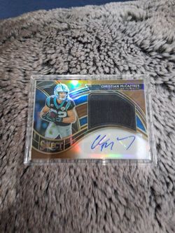 OBO Christian McCaffery Autographed Card