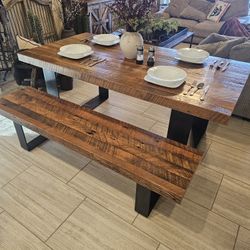 Custom Built Reclaimed Wood Dining Table