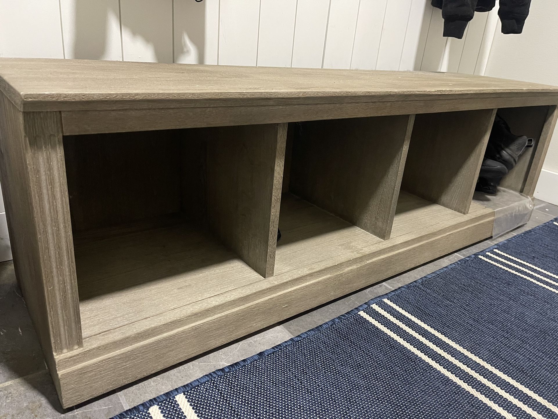 Pottery Barn Storage Shoe Bench 
