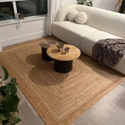 5x7 Ft Jute Area Rug 