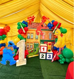 Sesame Street backdrop