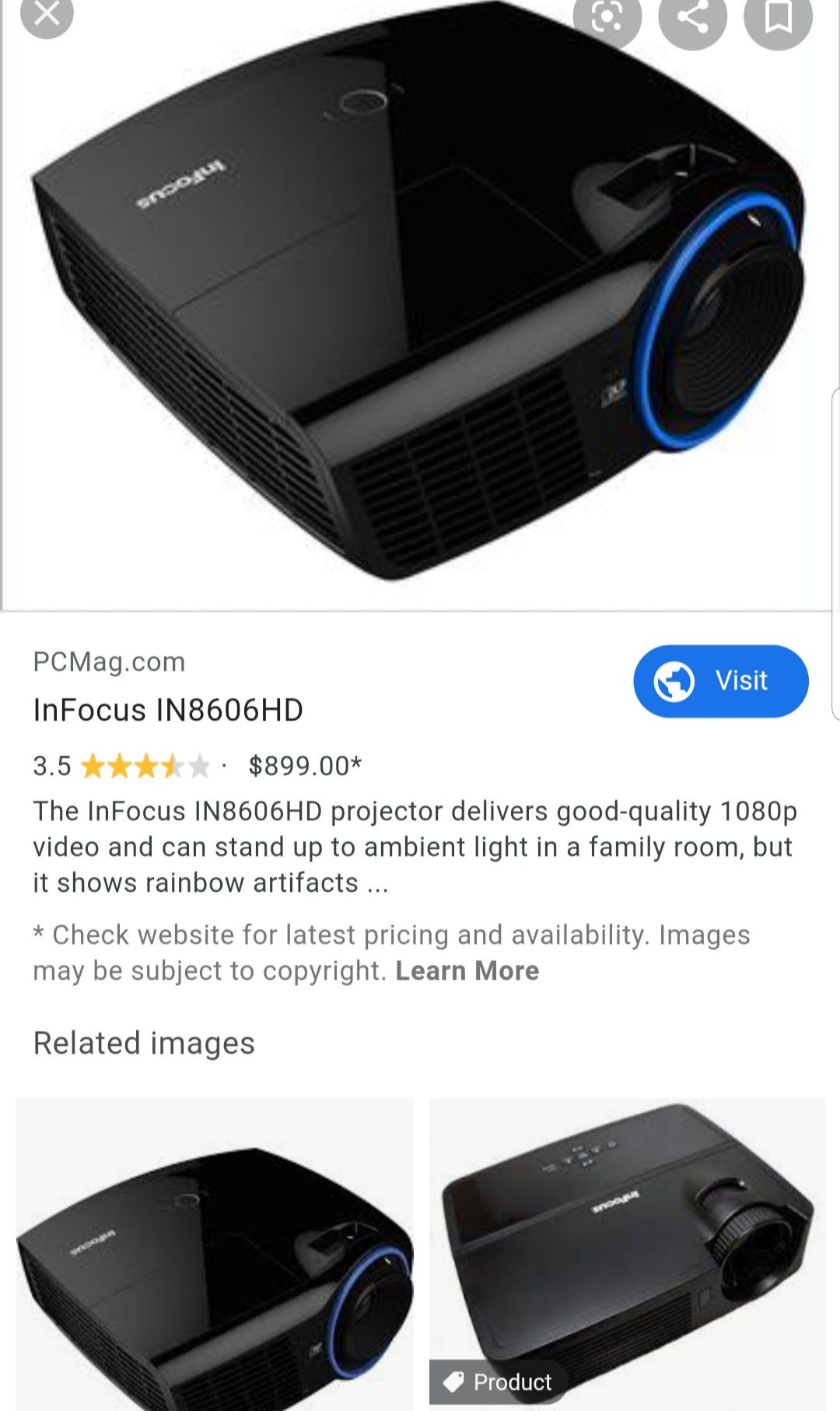 InFocus IN8606HD Home Theater Projection Machine