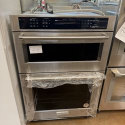 KitchenAid 30” Double oven microwave combo