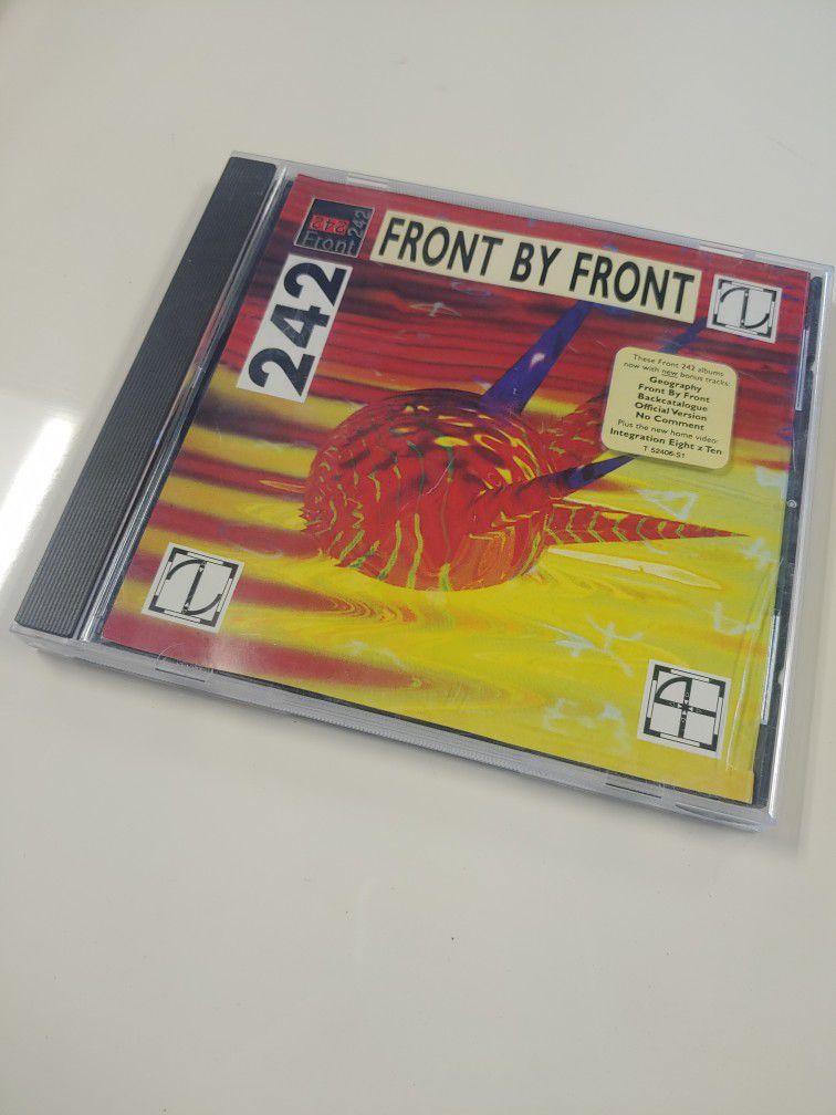 Vintage 1992 Front 242 Front By Front Classic CD 1990's 90's Industria Electronic Dance EDM Sony Music Epic