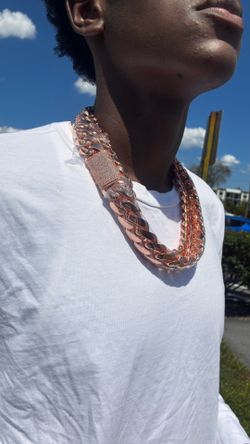 25mm Miami Cuban rose gold