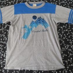 vintage rare endless summer crested butte tshirt ringer jersey L