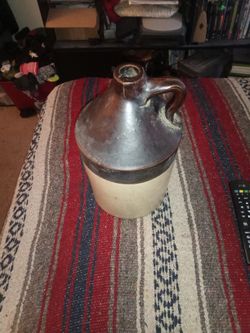 Antique Stoneware Whiskey Jug