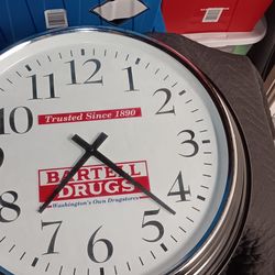 Bartell Drugs Store Clock 100 OBO