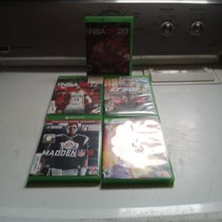 5 Xbox  Games Local Pickup Only 