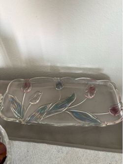 Mikasa Rivoli glass canapé tray