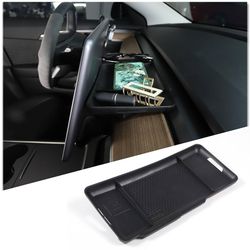 Tesla Model 3/Y Center Console Organizer Tray | Hidden Behind-Screen Storage Tray (2016–2024)