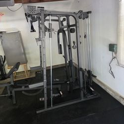 Smith Machine 2001 | Multi-Use Adj Bench | Gym Equipment | Fitness | Squat Rack | Excercise |🔴WEIGHTS AND BARBELL SOLD SEPARATELY 🔴 FREE DELIVERY 🚚