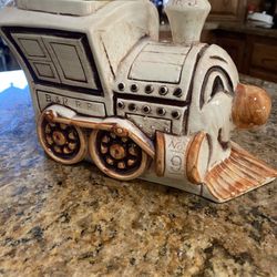 Vintage  Train  Cookie Jar Storage 