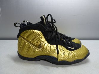 Nike Foamposites Pro Metallic Gold & Black 6Y