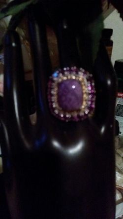 Purple Turquoise Ring
