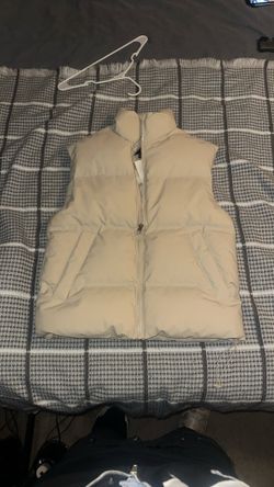 Tan Sleeveless Jacket 