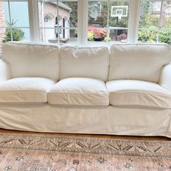 EKTORP IKEA SLIPCOVERED WHITE SOFA for Sale in Woodinville WA OfferUp