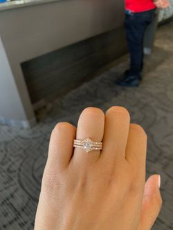 14K Rose Gold Diamond Wedding Bands (2) | VS2 G-H Diamonds | Size 7.25 | Simone & Son