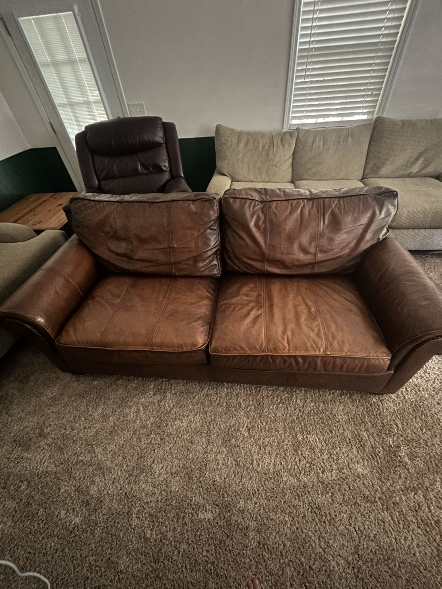 2 Leather Couches