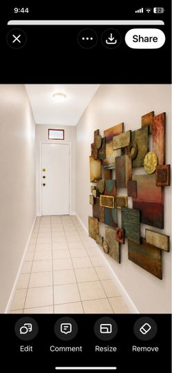 Large metal  wall sculpture