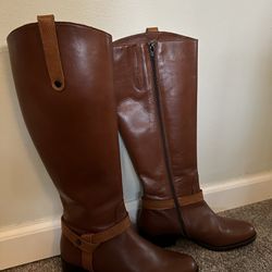 Coach And Four Leather Brown Boots
