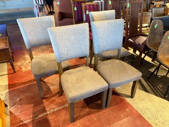 ASHLEY Strumfeld Grey Upholstered Side Chairs (Set of 4)