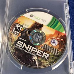 Xbox 360 Sniper Ghost Warrior Video Game 