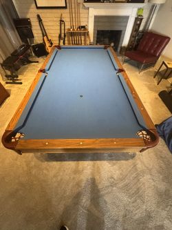 Custom-made 7 foot table new pockets
