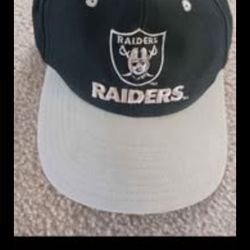 Vintage NFL 90s Los Angeles Raiders Eastport Twill Snapback Hat