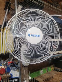 Hurricane Classic 20 Inch. Wall  Fan with 3 Speed , $25 for one or 2 for$45..

Like New 
 c